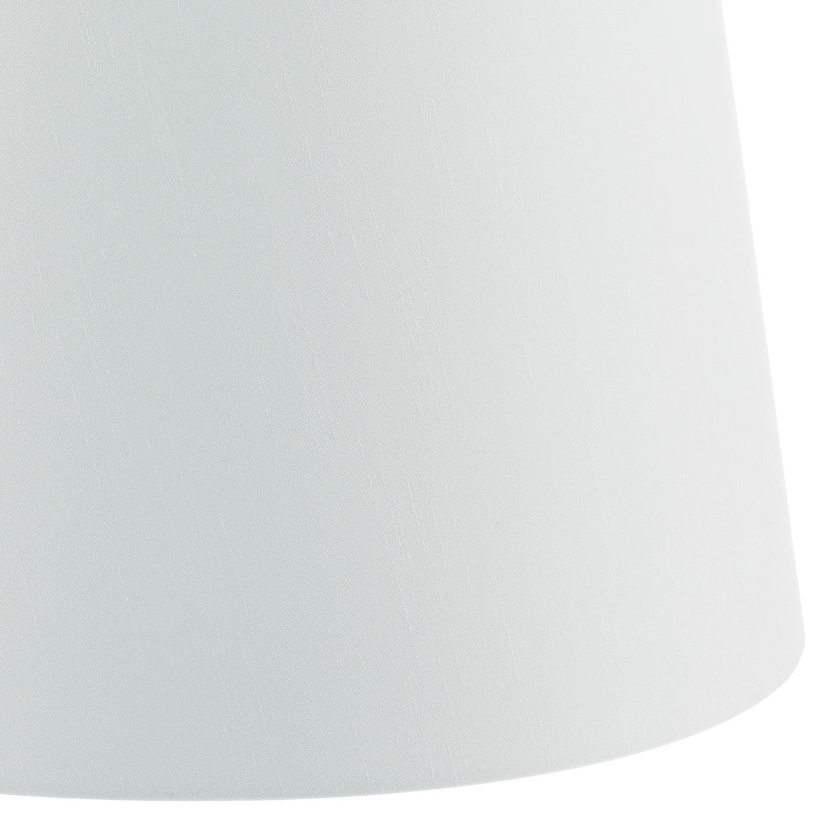 CEZANNE FAUX SILK DRUM SHADE 35CM WHITE