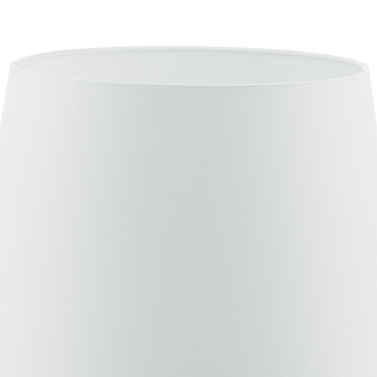 CEZANNE FAUX SILK DRUM SHADE 35CM WHITE