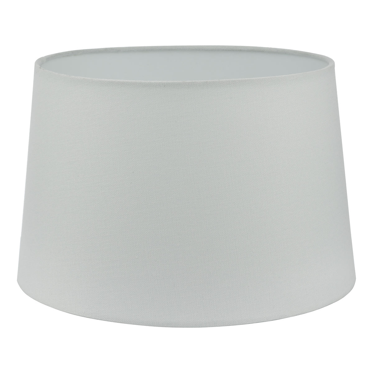 CEZANNE FAUX SILK DRUM SHADE 35CM WHITE