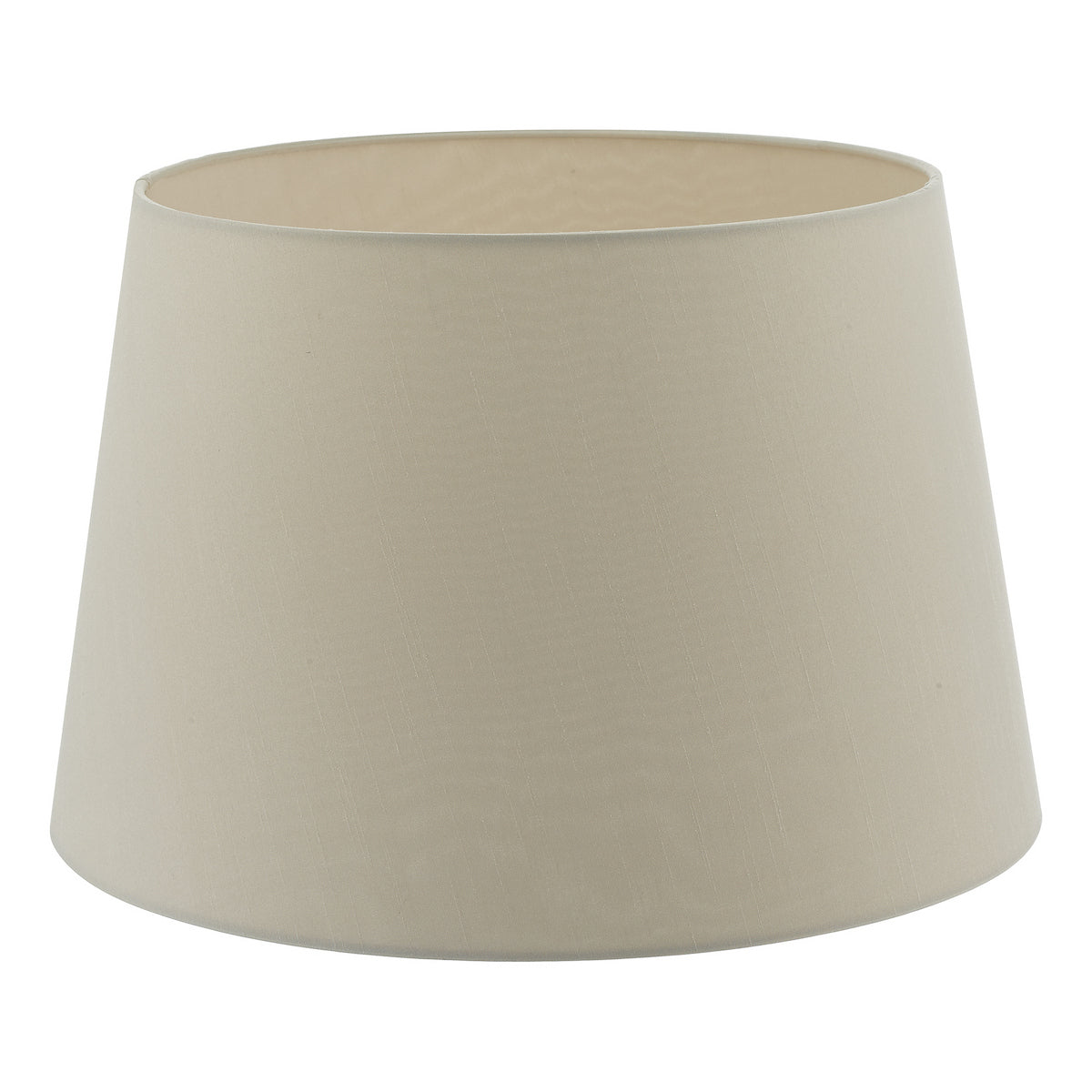 CEZANNE FAUX SILK DRUM SHADE ECRU 40CM