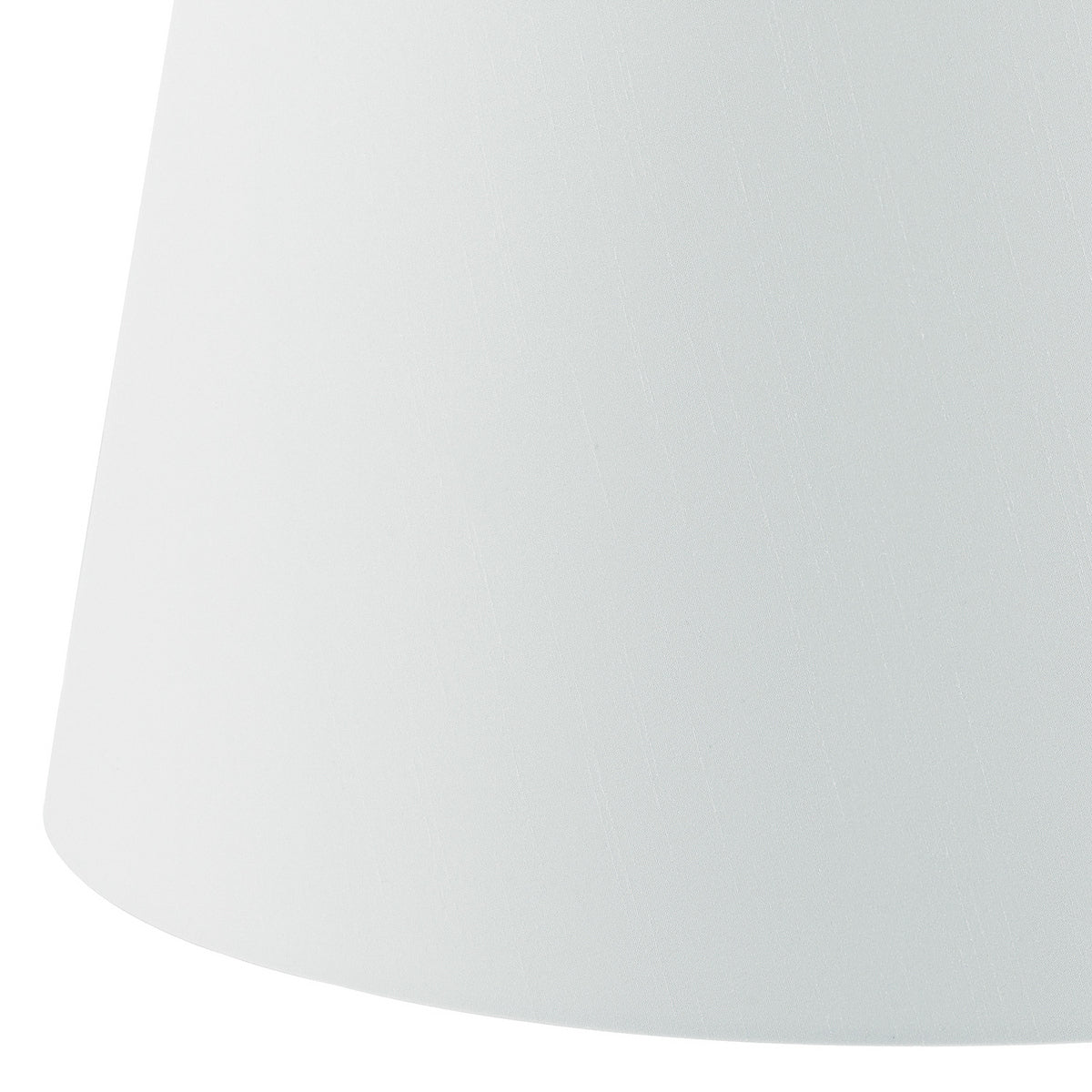 CEZANNE FAUX SILK DRUM SHADE WHITE 40CM