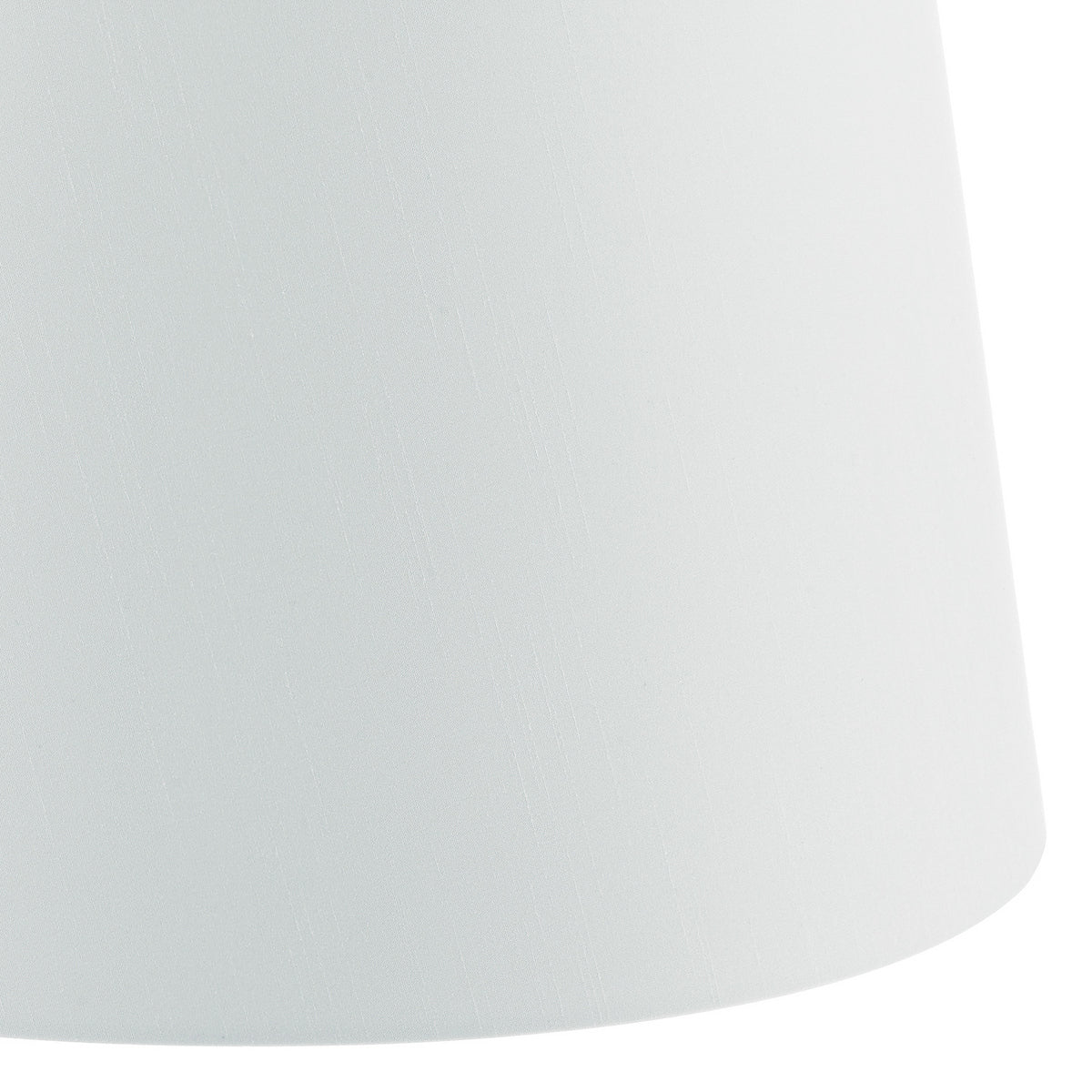 CEZANNE FAUX SILK DRUM SHADE WHITE 40CM