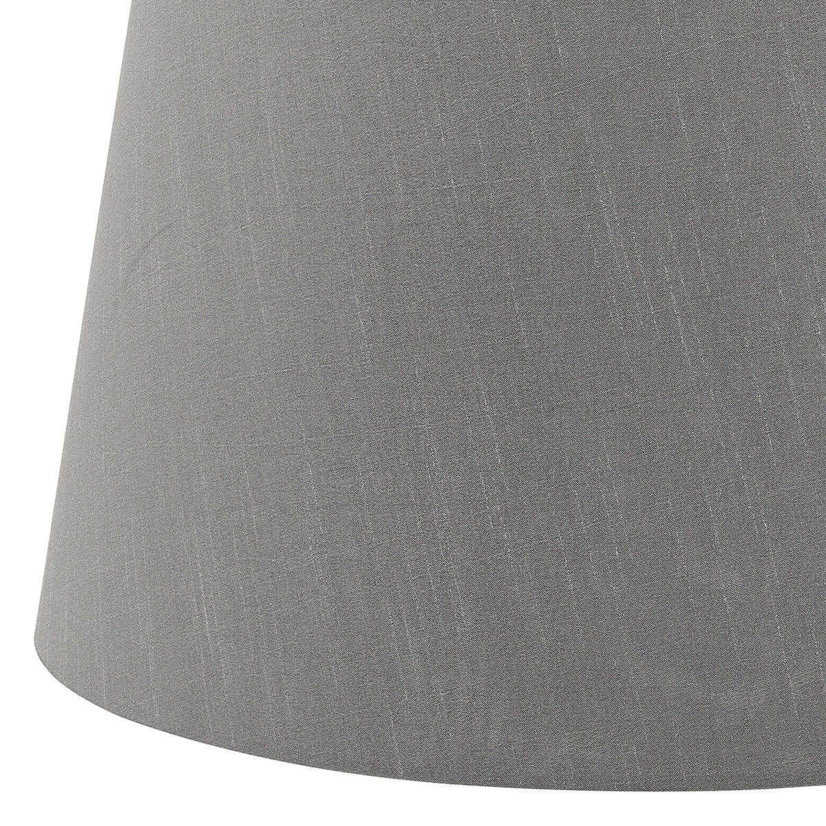 CEZANNE FAUX SILK DRUM SHADE 40CM SLATE GREY