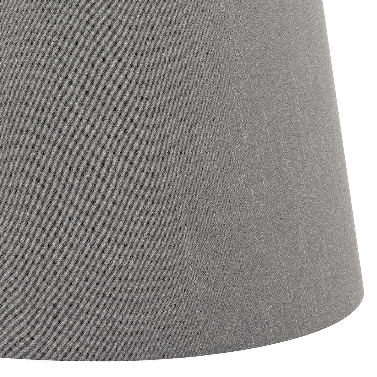 CEZANNE FAUX SILK DRUM SHADE 40CM SLATE GREY