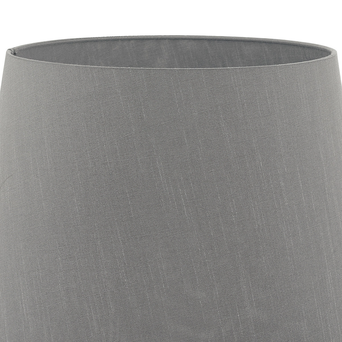 CEZANNE FAUX SILK DRUM SHADE 40CM SLATE GREY
