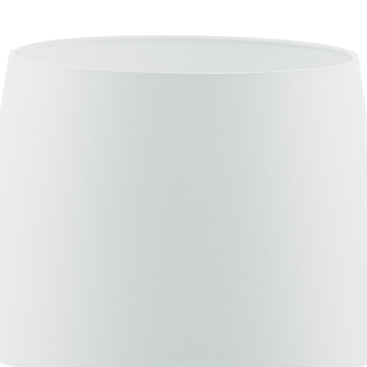 CEZANNE FAUX SILK DRUM SHADE 45CM WHITE