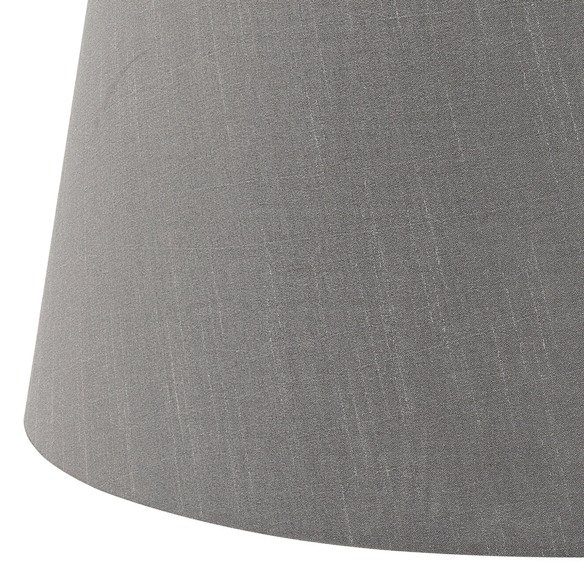 CEZANNE FAUX SILK DRUM SHADE 45CM SLATE GREY