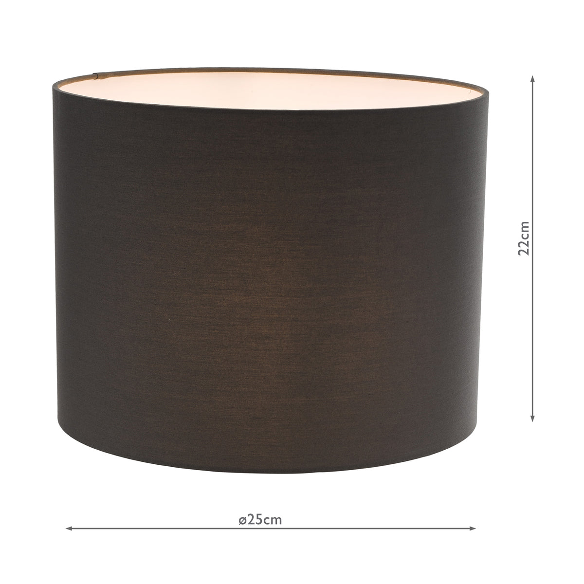 Chloris Grey Cotton Drum Shade 32cm