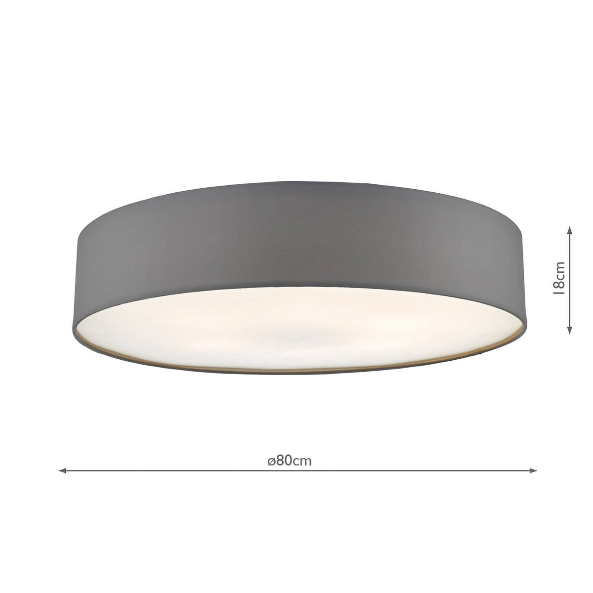 CIERRO 6LT 80CM FLUSH GREY