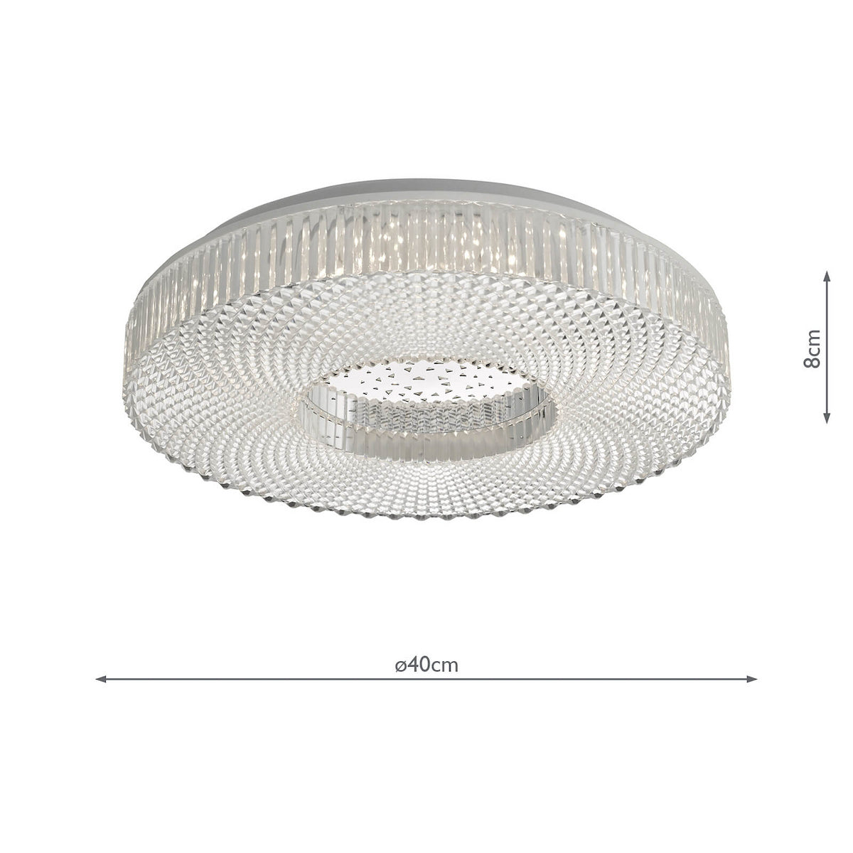 CIMONA FLUSH MED ACRYLIC LED