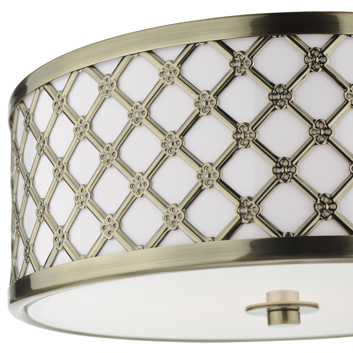 CIVIC FLUSH SML ANTIQUE BRASS