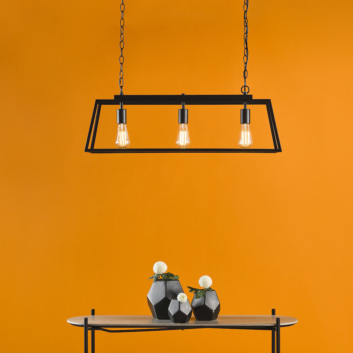 CLAUDIA 3LT PENDANT BLACK