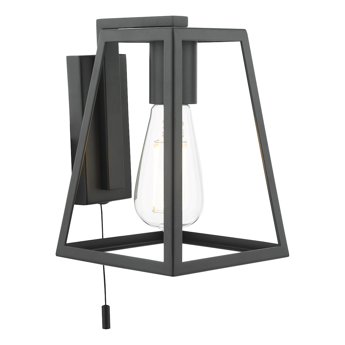 CLAUDIA 1LT WALL LIGHT BLACK