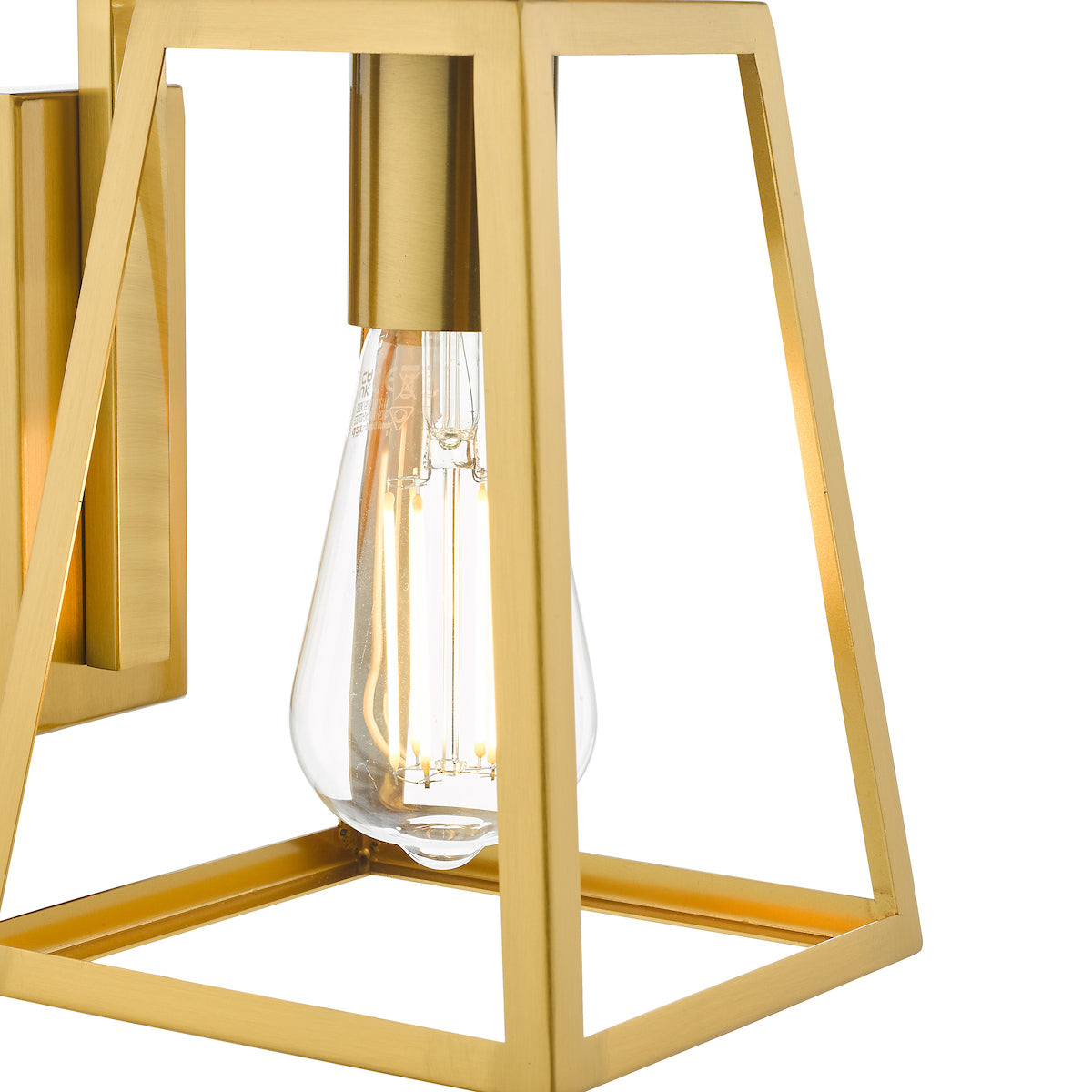 CLAUDIA 1LT WALL LIGHT NATURAL BRASS