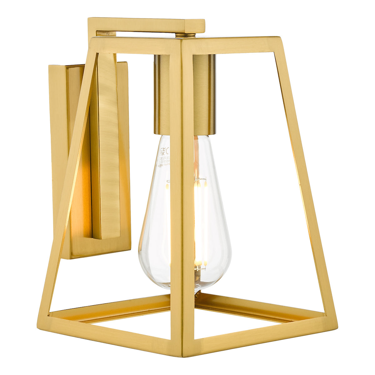 CLAUDIA 1LT WALL LIGHT NATURAL BRASS