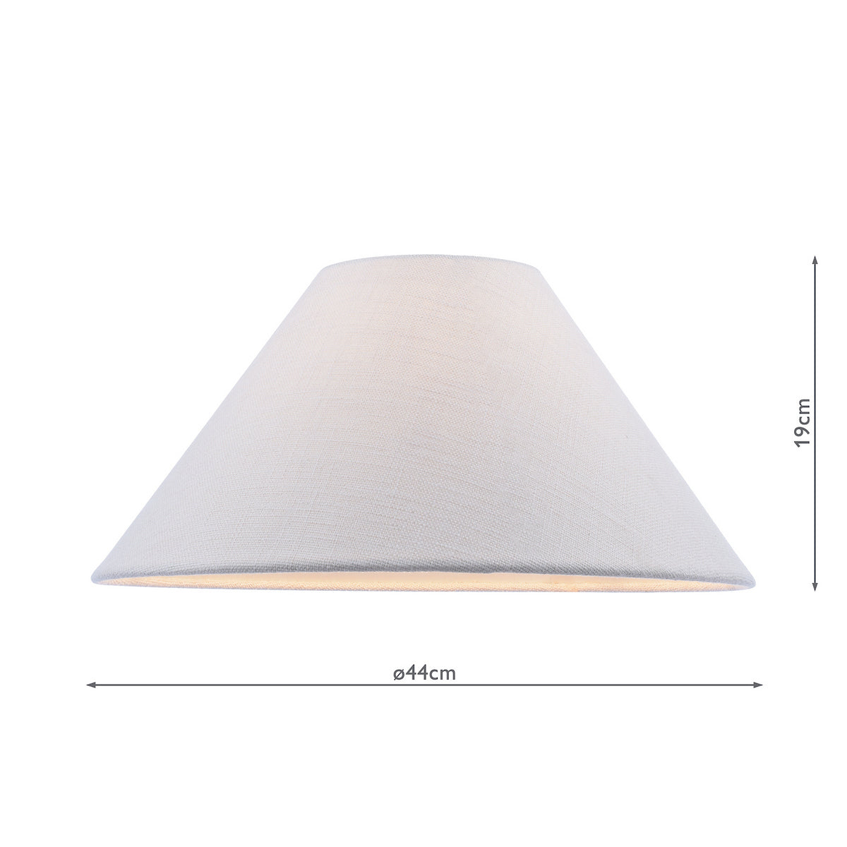 CLEO COOLIE SHADE 17 INCH NATURAL