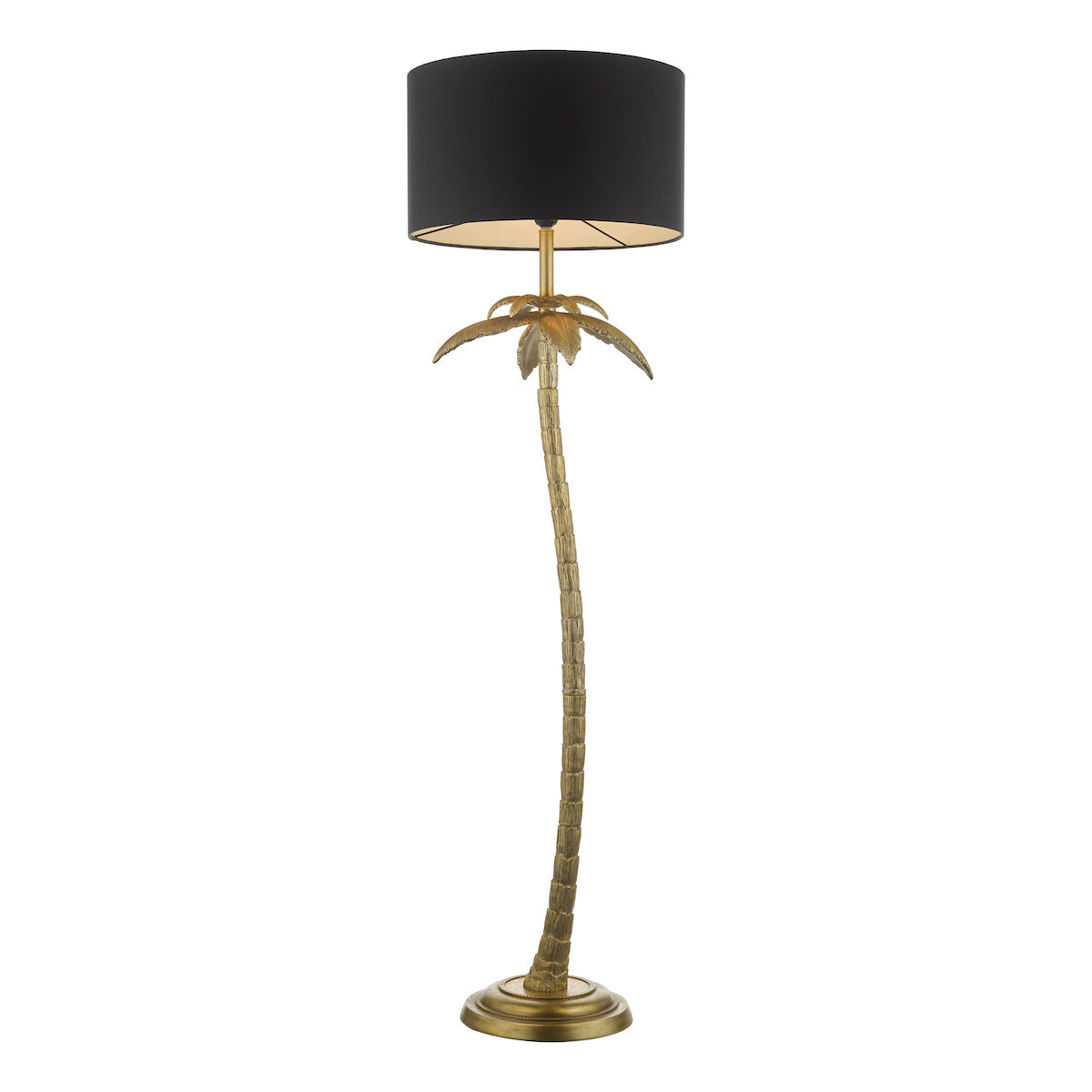 COCO FLOOR LAMP ANTIQUE GOLD CW SHADE