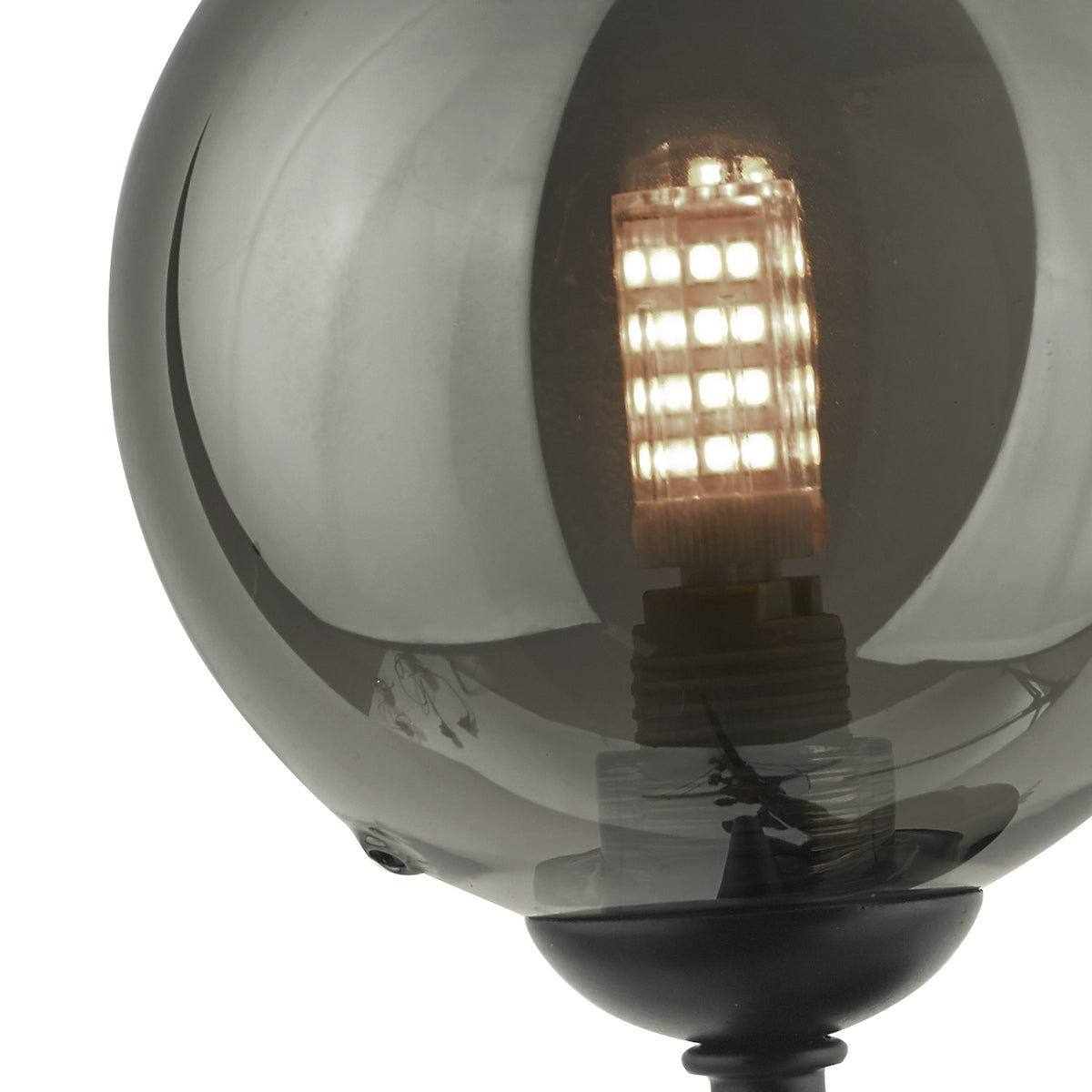 COHEN 1LT WALL LIGHT MATT BLACK CW SMOKED GLS