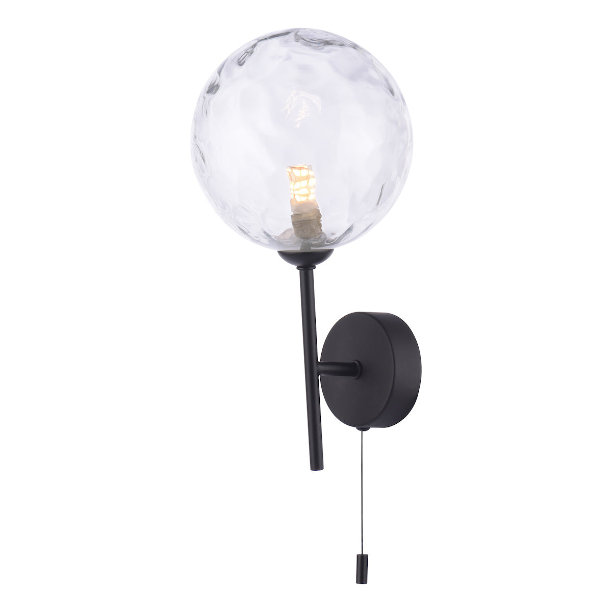 COHEN 1LT W/LT MATT BLACK CW CLEAR GLS 150MM