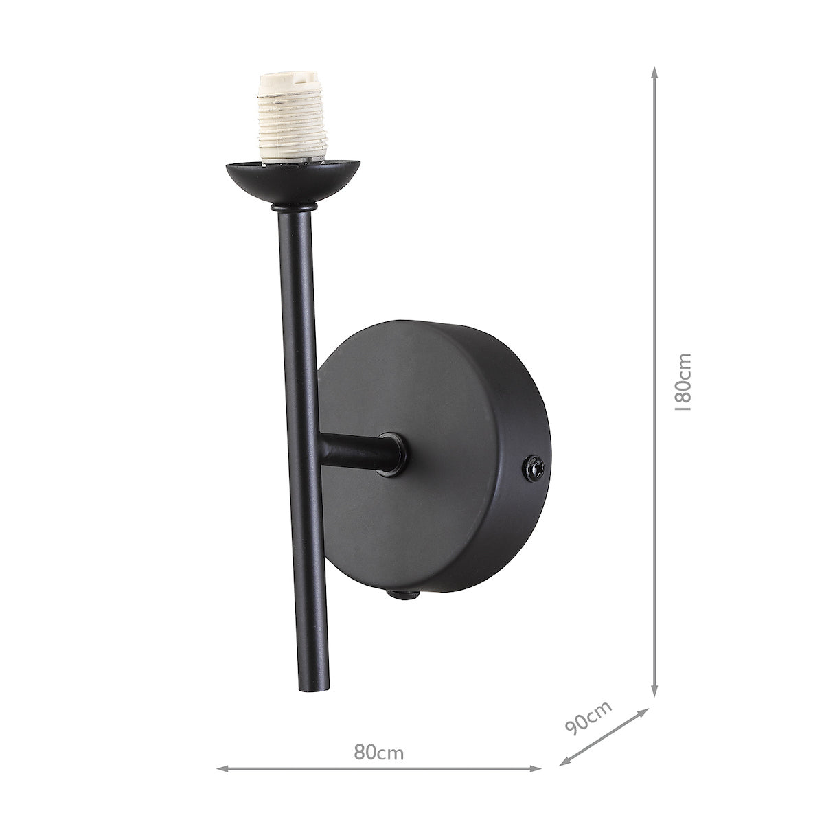 COHEN 1LT WALL LIGHT MATT BLACK BRACKET ONLY