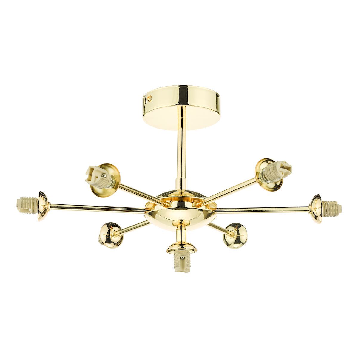 COHEN 7LT SEMI FLUSH GOLD FRAME ONLY