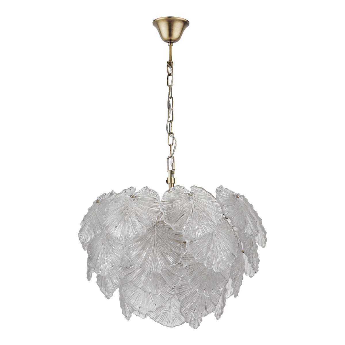 COURTNEY 10LT PENDANT GLASS & ANT BRA