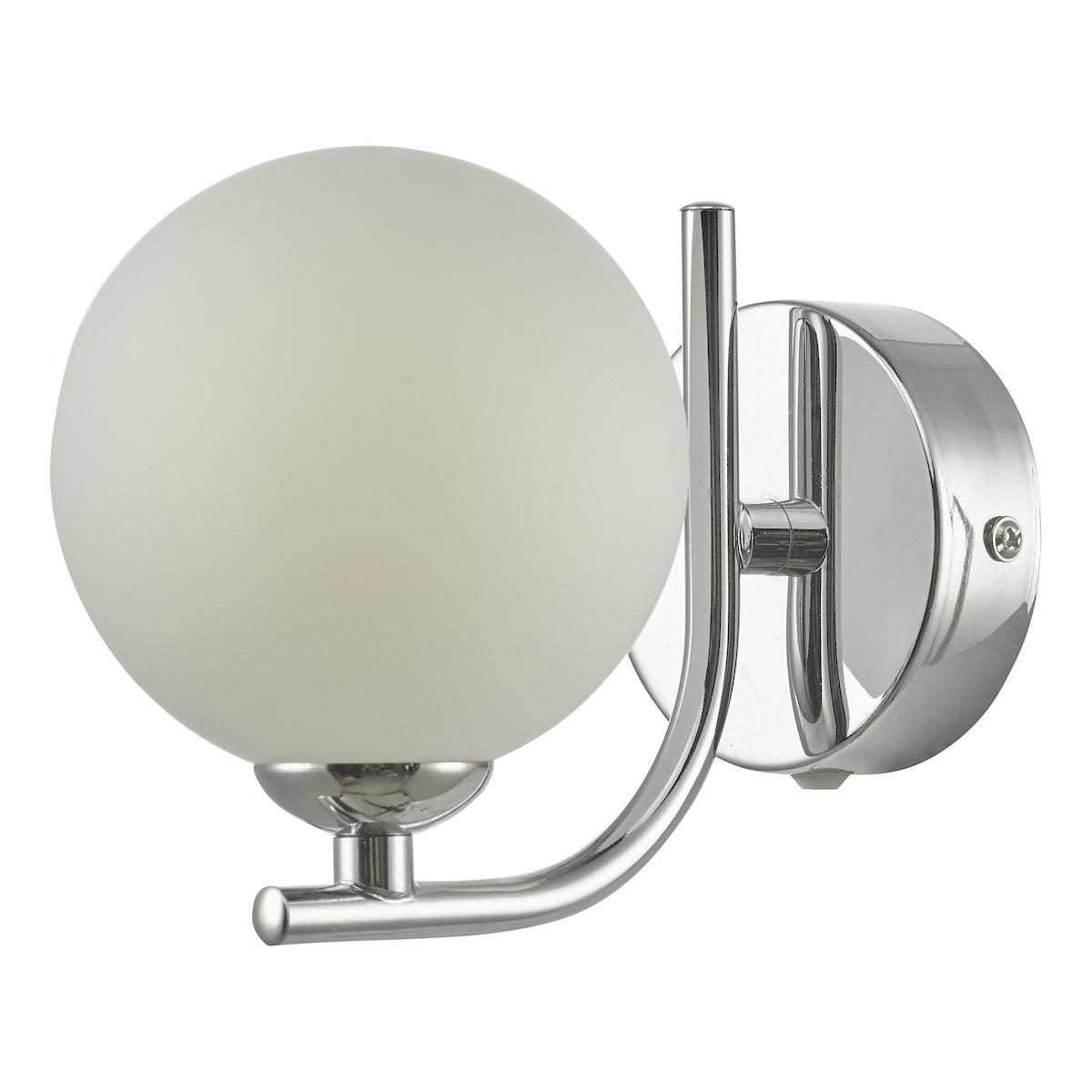 CRADLE 1LT WALL LIGHT POL CHR CW OPAL GLASS
