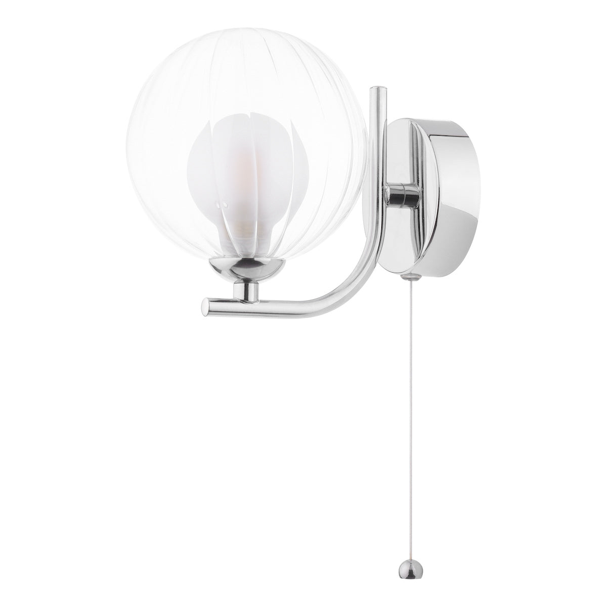 CRADLE 1LT WALL LIGHT POL CHR CW DOUBLE ENVELOPE G