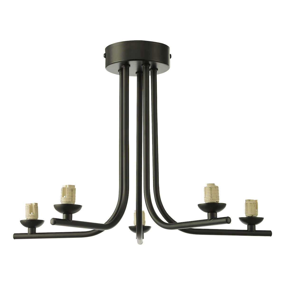 CRADLE 5LT SEMI FLUSH MATT BLACK FRAME ONLY