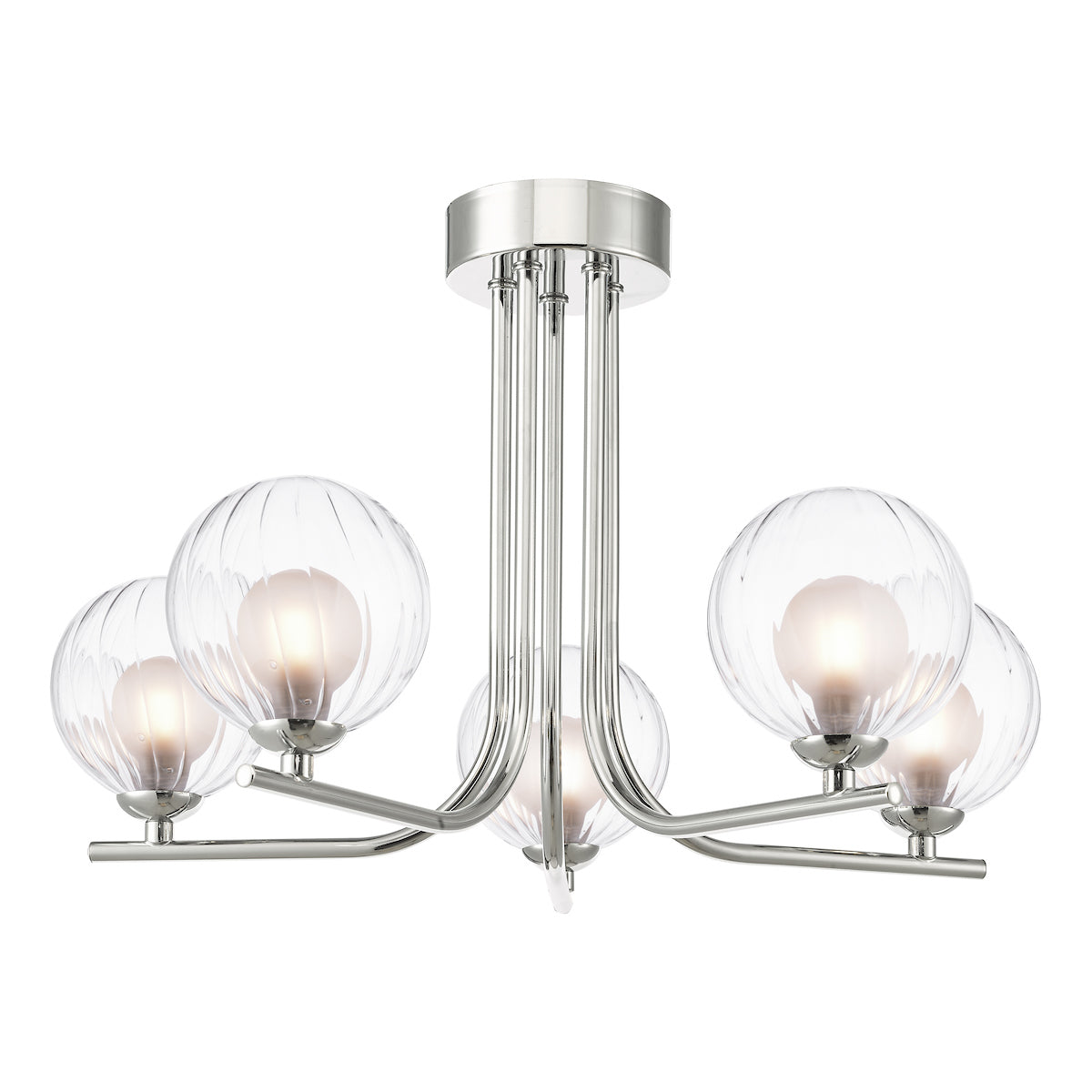 CRADLE 5LT SEMI FLUSH POL CHR CW DOUBLE ENVELOPE G