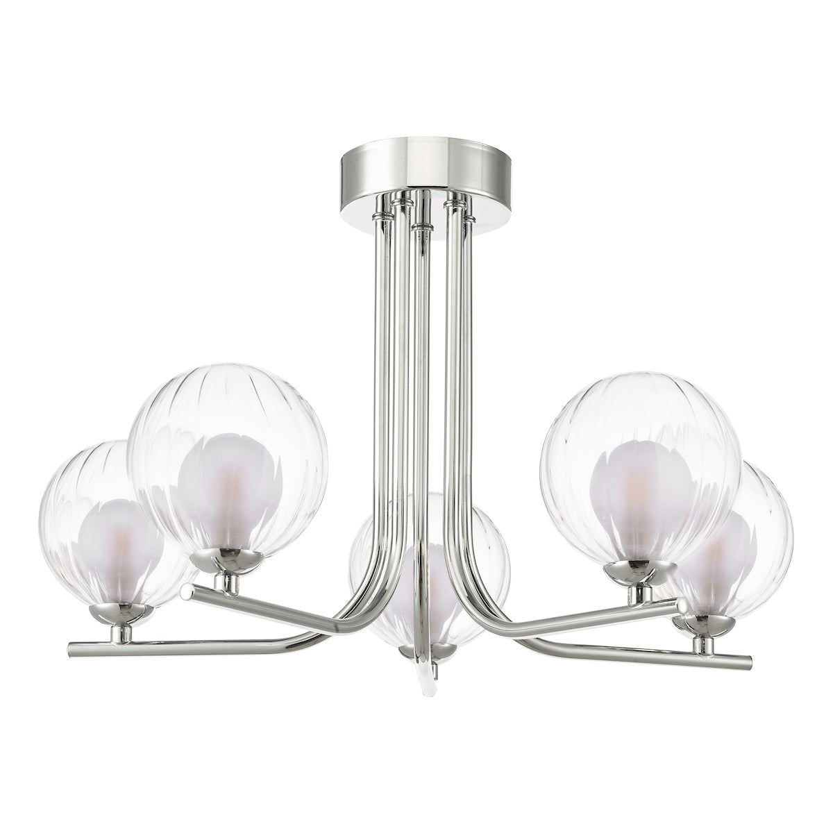 CRADLE 5LT SEMI FLUSH POL CHR CW DOUBLE ENVELOPE G