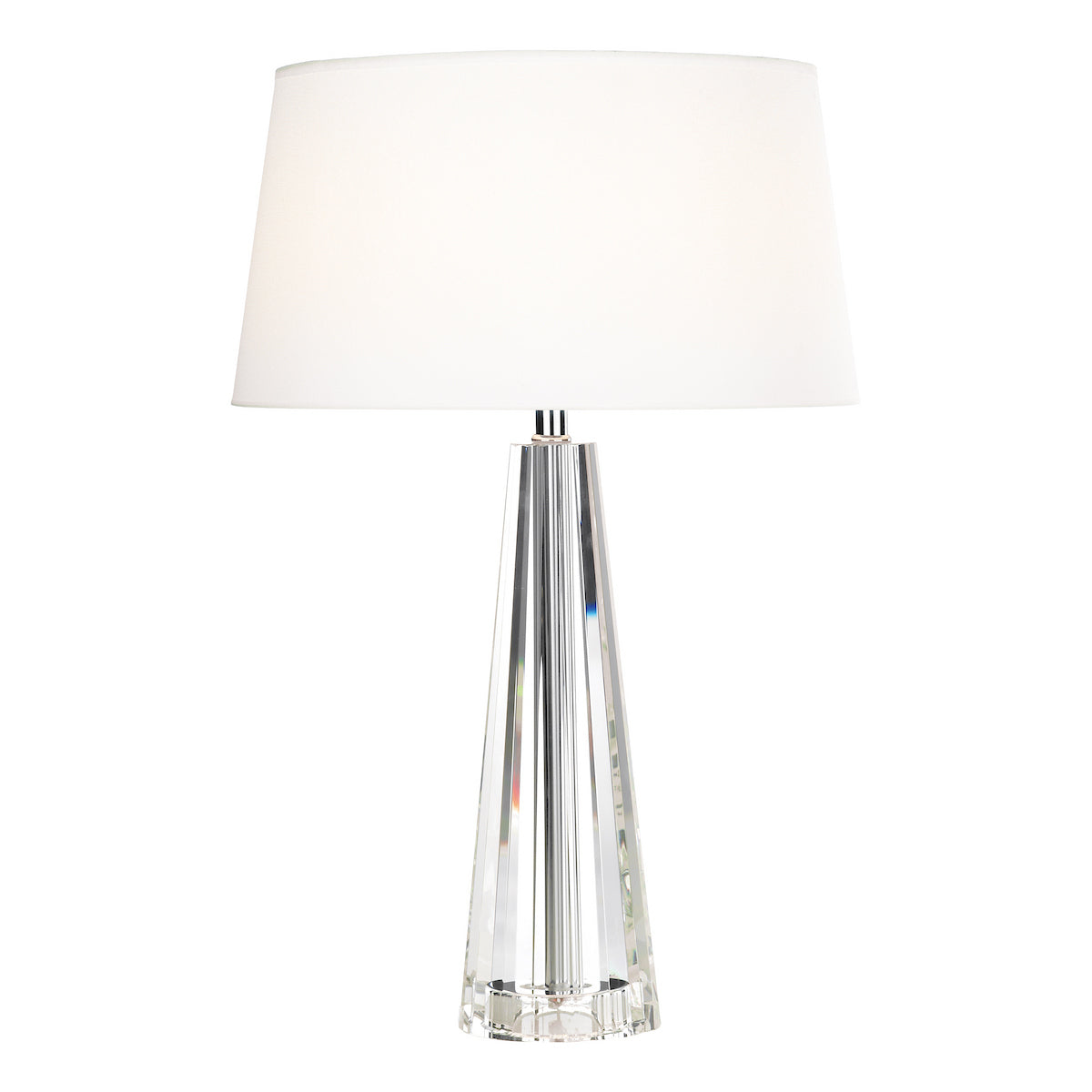 CYPRUS TAPERED CRYSTAL TABLE LAMP CW SHADE