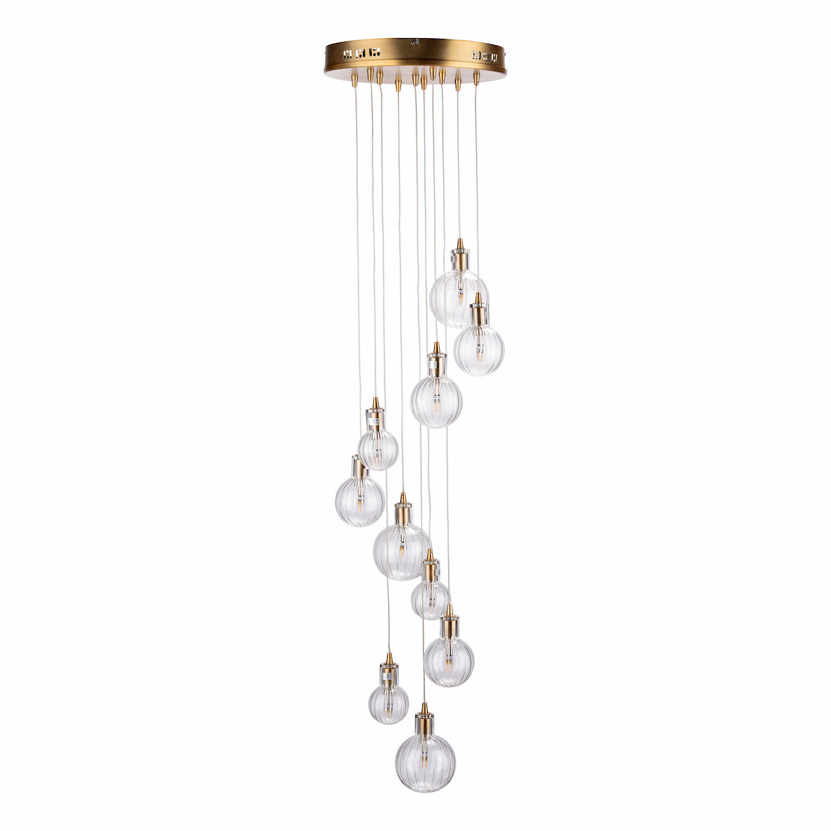 DITA 10LT PENDANT WARM BRASS CW GL