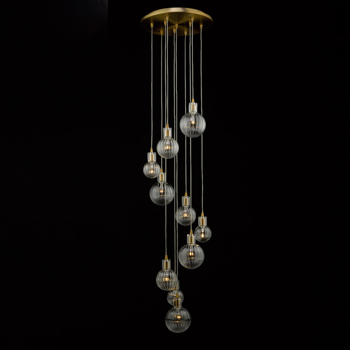 DITA 10LT PENDANT WARM BRASS CW GL