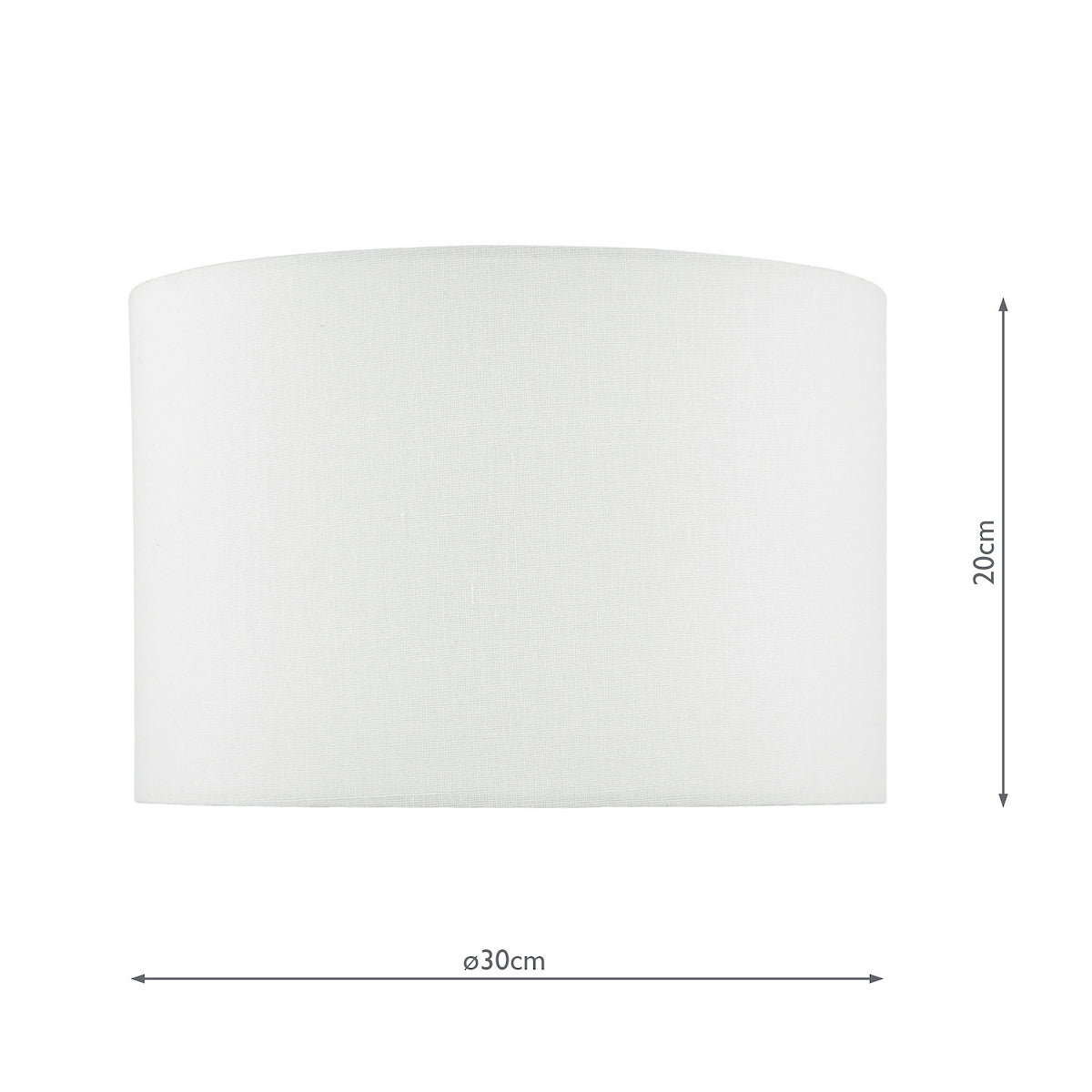 DOLCE WHITE COTTON MIX DRUM SHADE FOR DOL4202