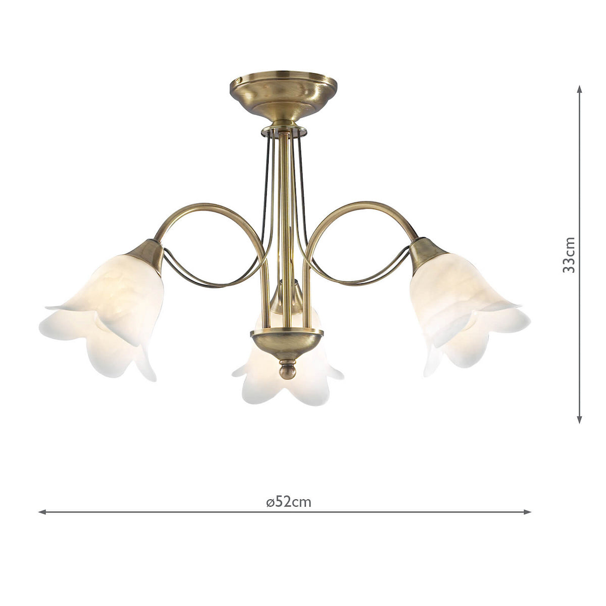 DOUBLET 3LT SEMI FLUSH ANT BRA