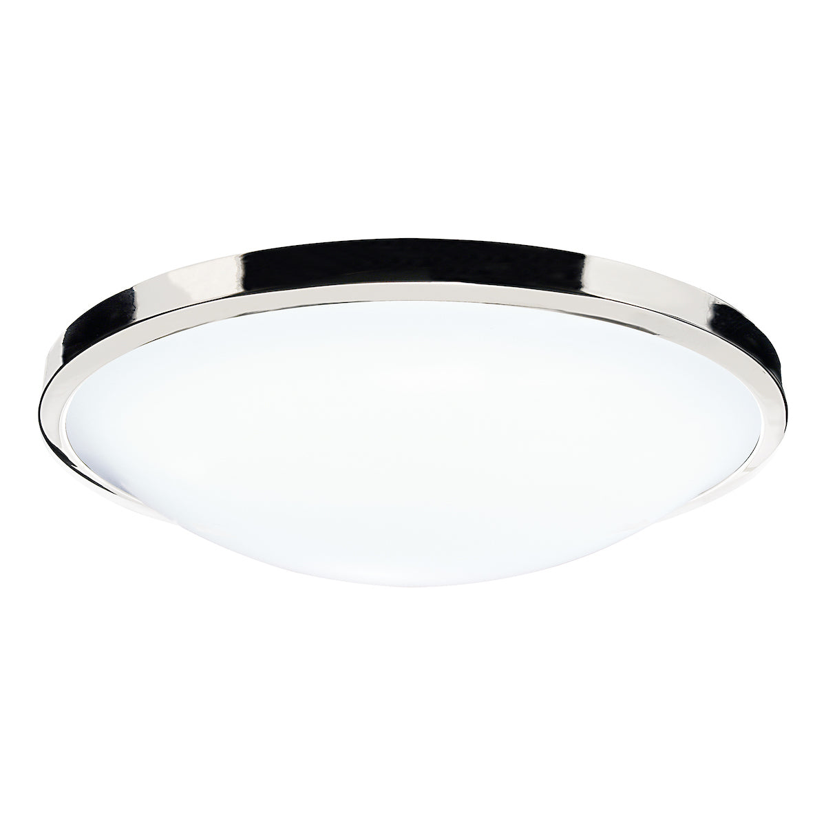 DOVER E27 ROUND ACRYLIC FLUSH 260MM POL CHROME