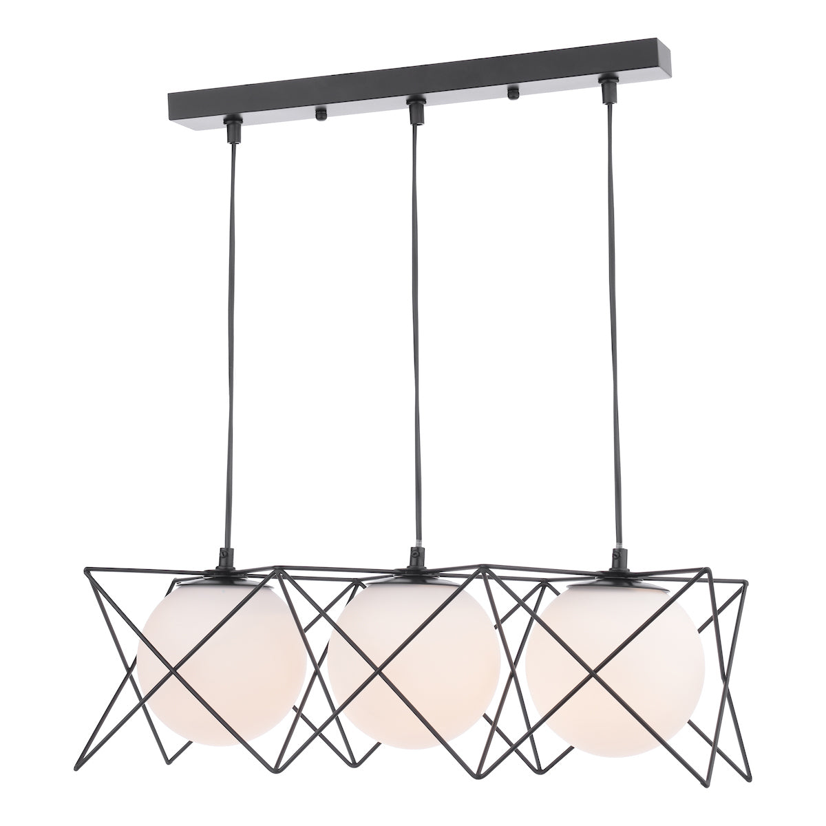 DREYSON 3LT BAR PENDANT BLACK OPAL