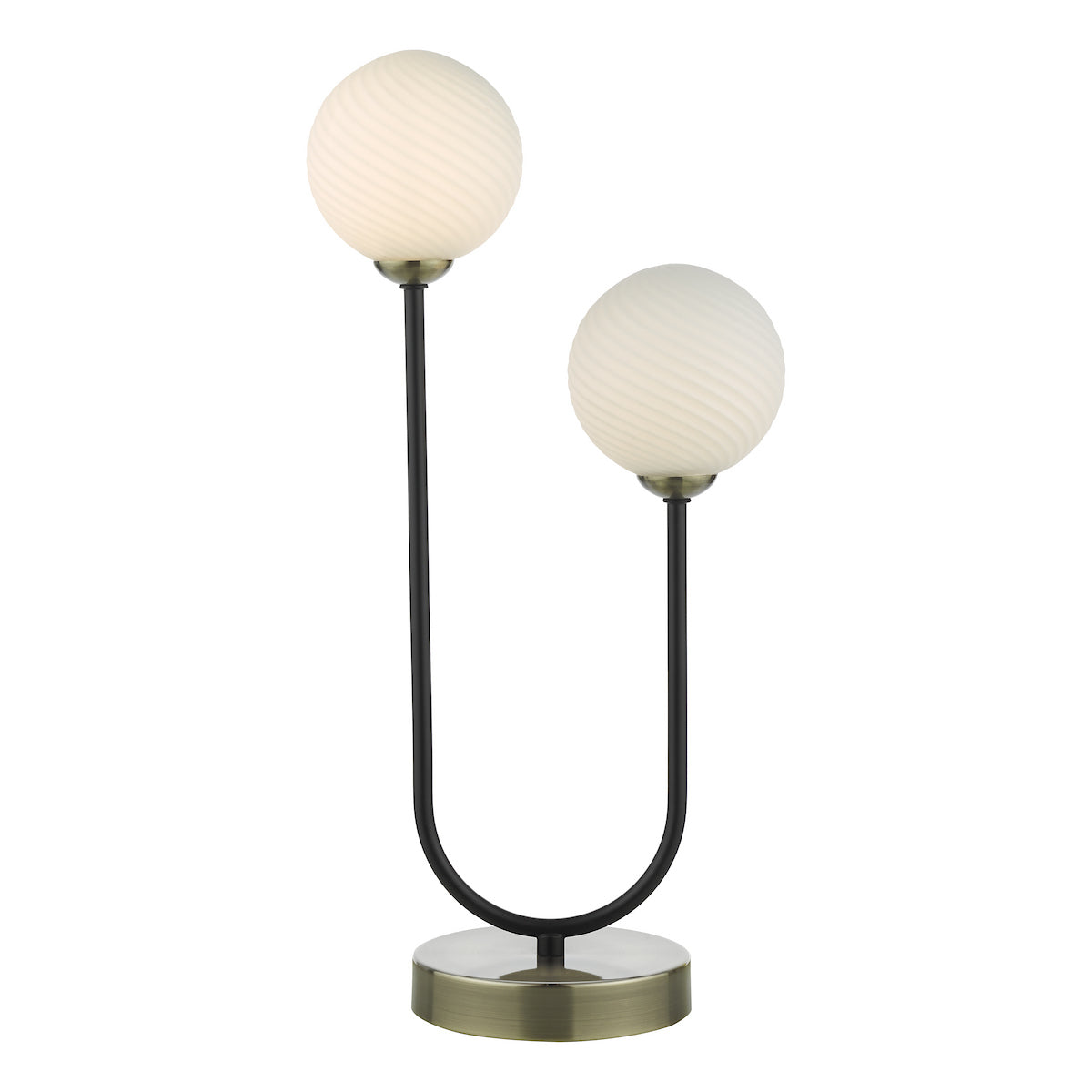 DUO 2LT TABLE LAMP ANT BRA