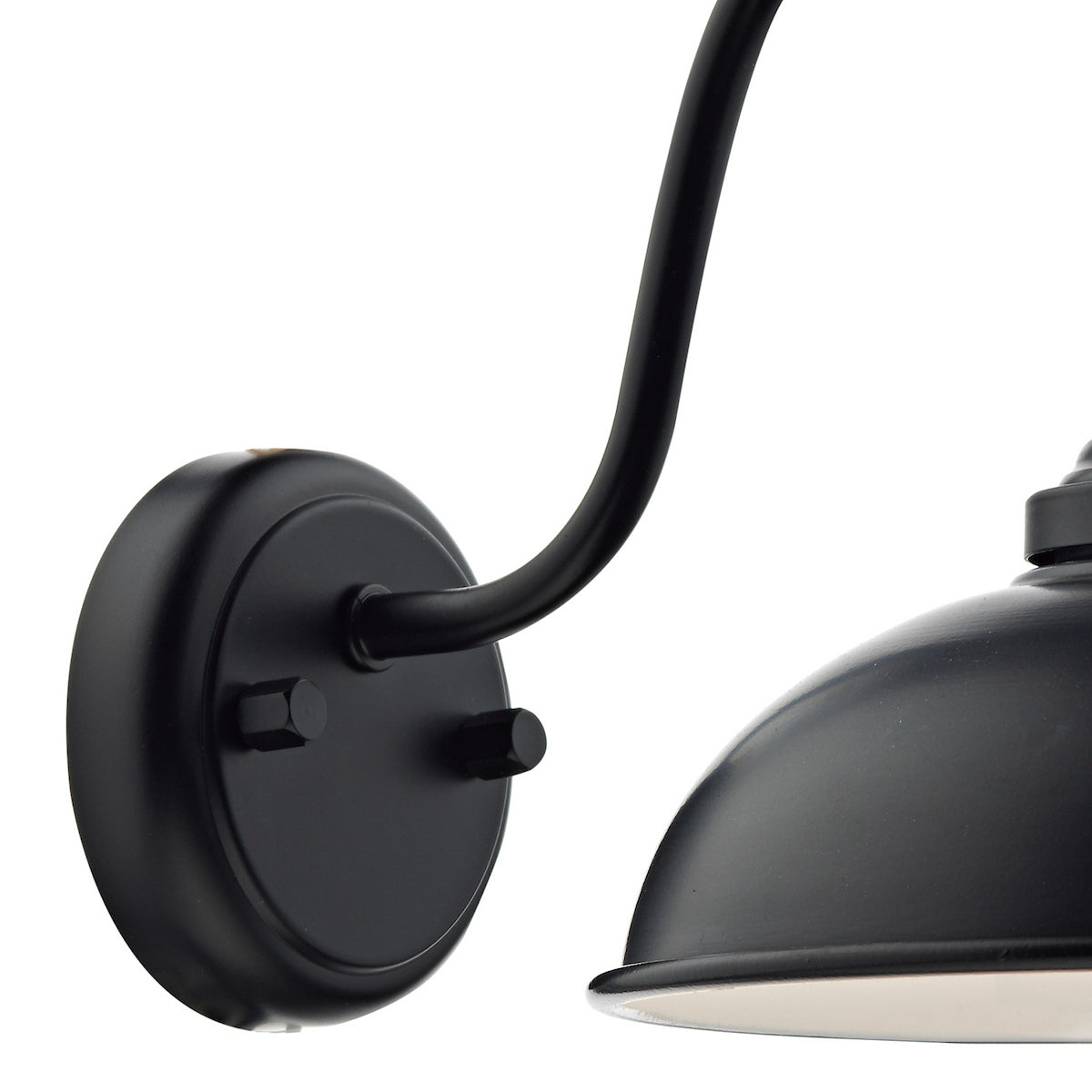 DYNAMO 1LT WALL BRACKET MATT BLACK IP44