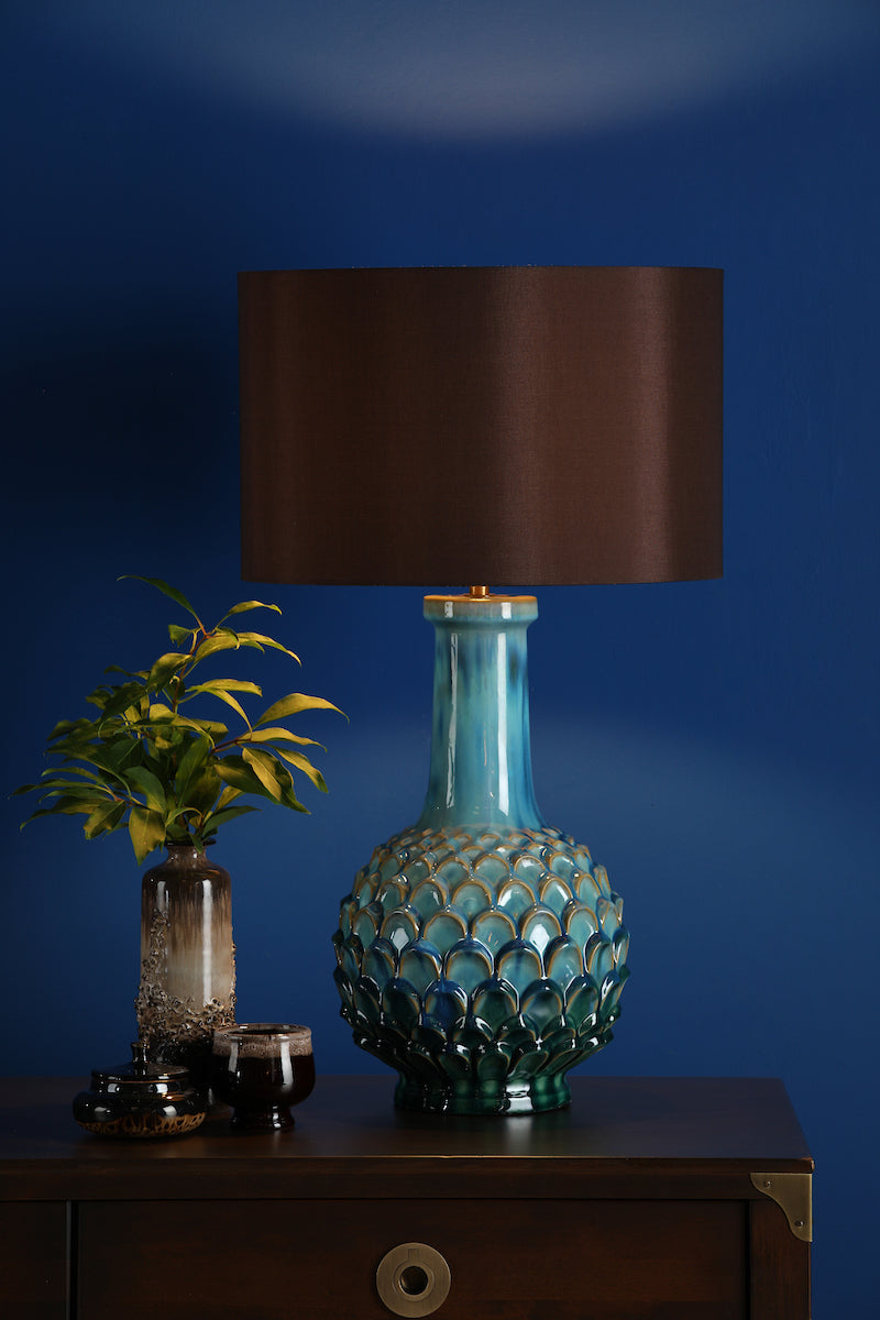 EDLYN TL BLUE GREEN CERAMIC BASE ONLY