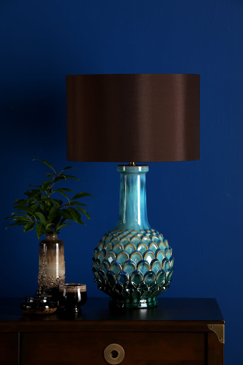 EDLYN TL BLUE GREEN CERAMIC BASE ONLY