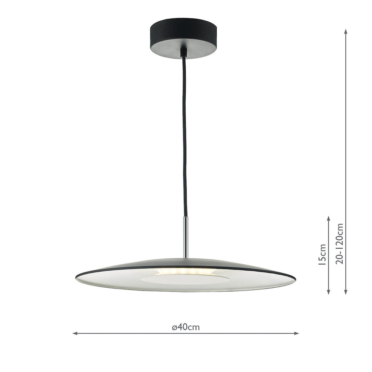 ENOCH PENDANT MATT BLACK LED