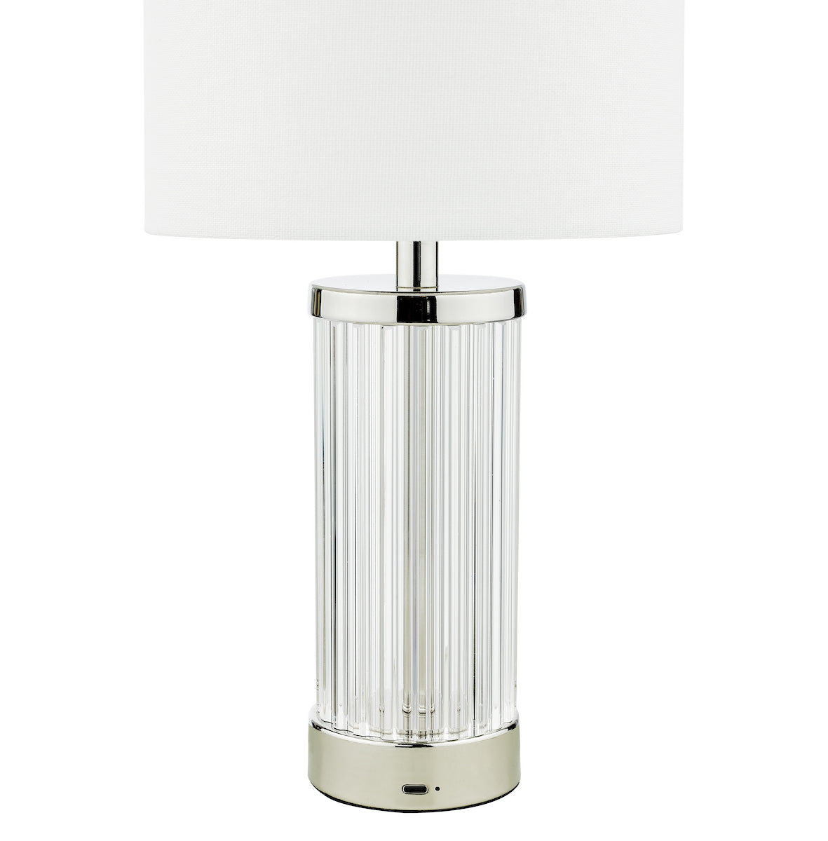 ENRICO BATTERY LED TABLE LAMP CW SHD POL NICKEL