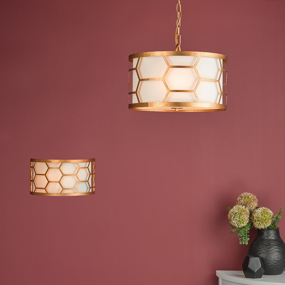 EPSTEIN 3LT PENDANT GOLD IVORY