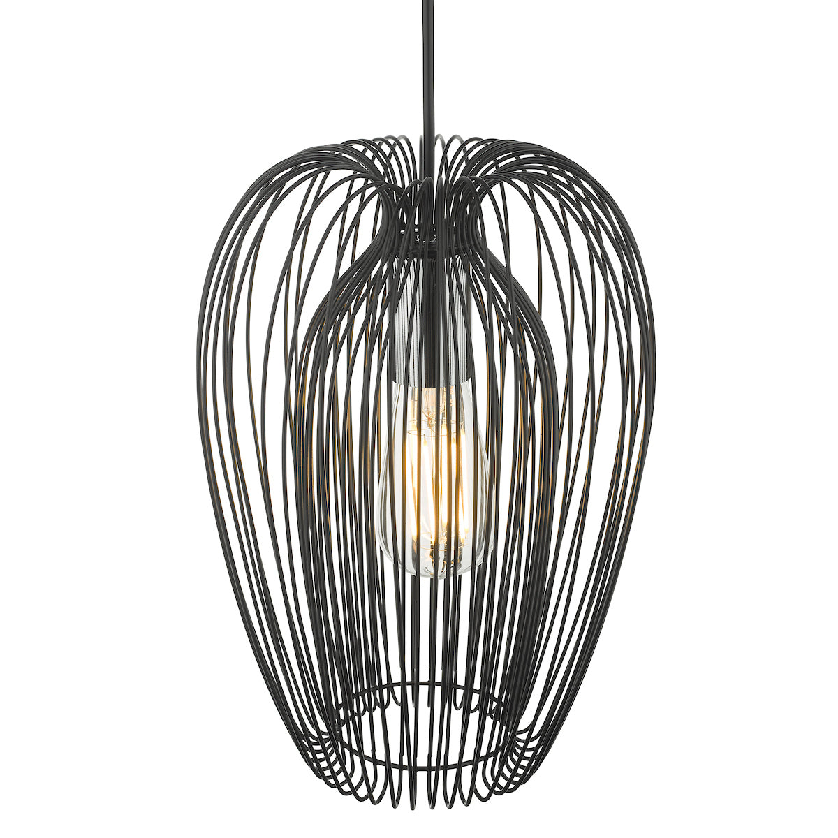 ERO 1LT PENDANT BLACK AND CHROME