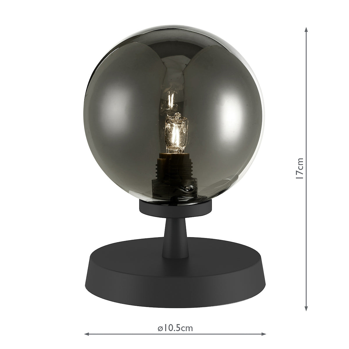 ESBEN TL TOUCH MATT BLACK CW SMOKED GLASS