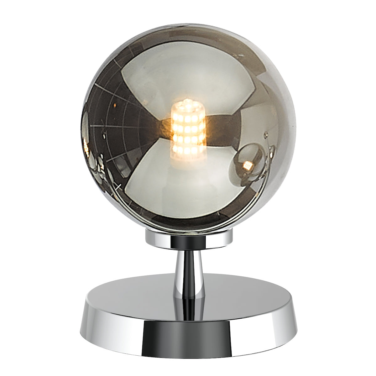 ESBEN TL TOUCH POL CHR CW SMOKED GLASS