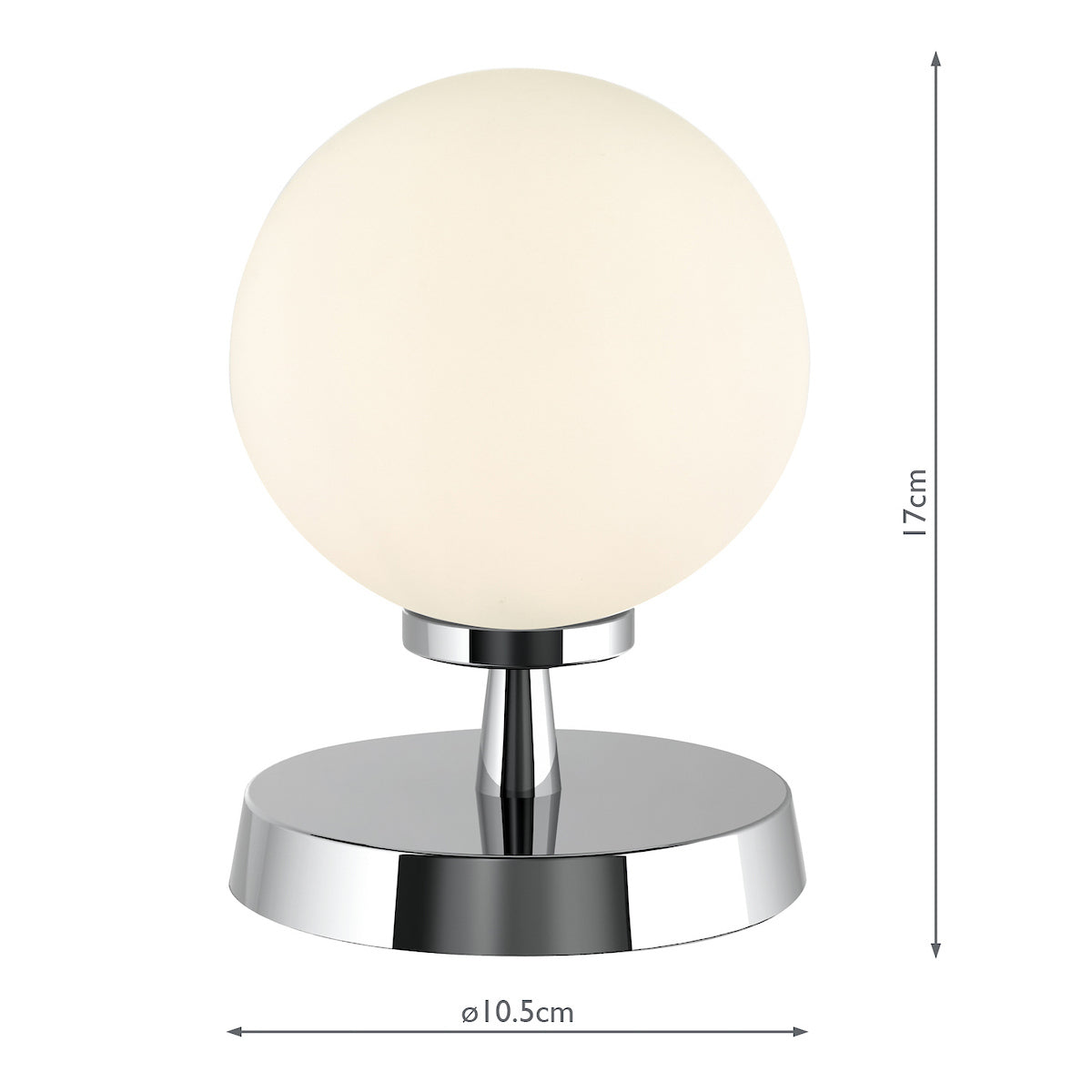 ESBEN TL TOUCH POL CHR CW OPAL GLASS