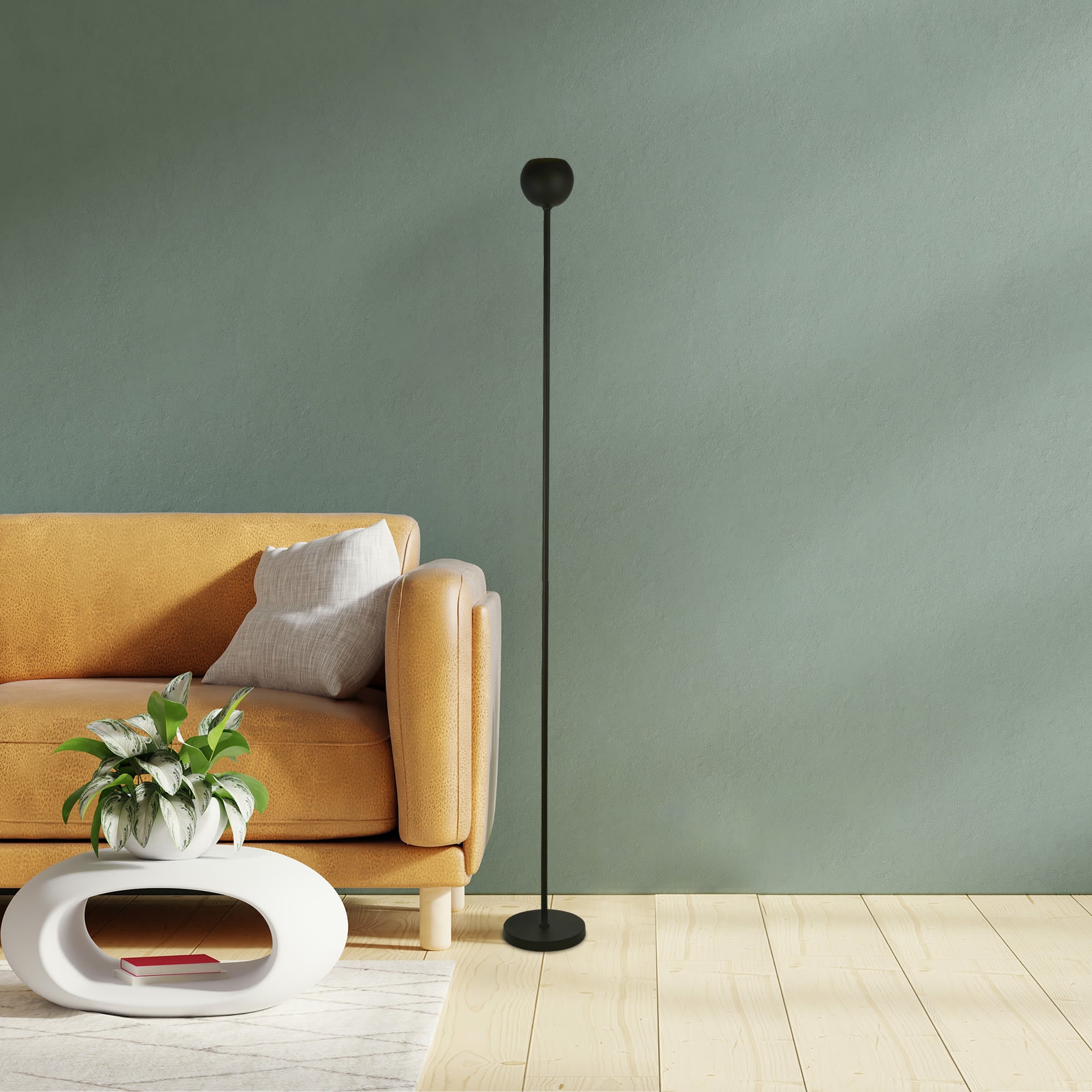 Eindhoven Floor Lamp - Sand Black Metal